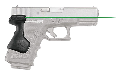 Crimson Trace 0167501 Lasergrips  Compatible w/Glock Compact Gen5 19/Gen4 19, 23, 32/Gen5 19 Gen 4, Green Laser Black Polymer