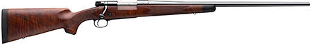 Winchester Repeating Arms 535203212 Model 70 Super Grade 243 Win Caliber with 5+1 Capacity, 22" Barrel, High Polished Blued Metal Finish  &  Satin Fancy Walnut Stock Right Hand (Full Size)