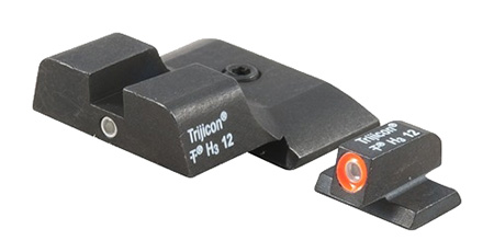 Trijicon 600722 HD Night Sights  Green/Tritium Orange Outline Front Sight-Green Tritium Black Outline Rear Sight Smith  &  Wesson M & P Shield/M & P Shield Plus