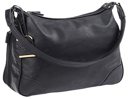 Bulldog BDP010 Hobo Purse w/Holster Black Leather for Most Small Autos  &  Revolvers Ambidextrous Hand