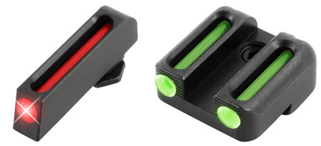 TruGlo TG131G3 Fiber-Optic  Red/Fiber Optic Front Sight-Green/Fiber Optic Rear Sight Glock 42/43/43X