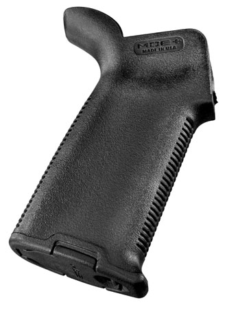 Magpul MAG416BLK MOE+ Grip Black Polymer w/OverMolded Rubber Textured Finish Fits AR-15/AR-10/M16/M4/M110/SR25