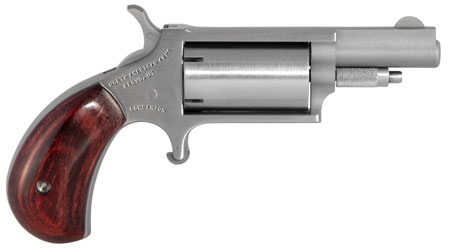 North American Arms 22MCBK Super Companion Cap  &  Ball Kit Small Frame #11 Percussion 5 Shot, 1.63" Stainless Steel Barrel, Cylinder  &  Frame, Rosewood Birdshead Grip, Exposed Hammer