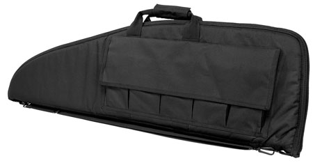 NcStar CV290740 VISM Rifle Case Black PVC Nylon w/ Foam Padding Double Zippers Carry Handle  &  ID Holder