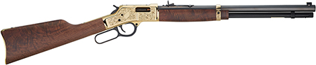 Henry H006CD3 Big Boy Deluxe 3rd Edition Full Size 45 Colt (LC) 10+1 20" Blued Octagon Barrel, Polished Brass Engraved Receiver, American Walnut Stock Right Hand