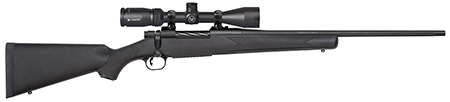 Mossberg 27932 Patriot  243 Win Caliber with 5+1 Capacity, 22" Fluted Barrel, Matte Blued Metal Finish  &  Black Synthetic Stock Right Hand (Full Size) Includes Vortex Crossfire II 3-9x40mm Scope