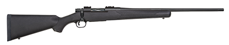 Mossberg 27851 Patriot  Full Size 7mm-08 Rem 4+1 22" Matte Blued Fluted Barrel, Drilled  &  Tapped Matte Blued Stainless Steel Receiver, Black Fixed Synthetic Stock, Right Hand