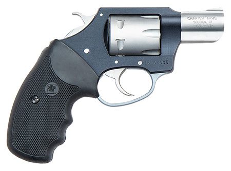 Charter Arms 52370 Pathfinder Lite Small 22 WMR, 8 Shot 2" Matte Stainless Steel Barrel  &  Cylinder, Aircraft Aluminum Frame w/Black Finger Grooved Rubber Grip, Exposed Hammer