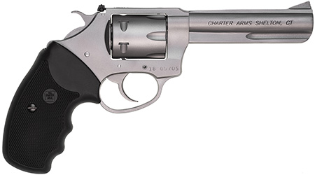 Charter Arms 72342 Pathfinder Target 22 Mag, 8rd 4.20" Matte Stainless Steel Barrel  &  Cylinder, Anodized Aluminum Frame w/Black Finger Grooved Rubber Grip, Exposed Hammer