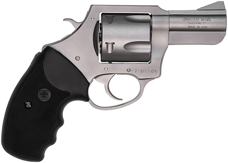 Charter Arms 74520 Pitbull  45 ACP 5rd, 2.50" Matte Stainless Steel Barrel, Cylinder  &  Frame, Standard Hammer, Finger Grooved Black Rubber Grip