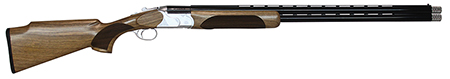 CZ-USA 06459 Redhead Premier Target 12 Gauge 3" 2rd 30" Gloss Black Chrome Barrel, Silver Satin Chrome Metal Finish, Turkish Walnut Stock Includes 5 Extended Chokes