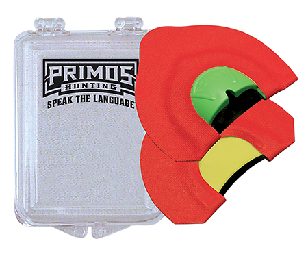 Primos PS1723 Randy Anderson Howler Diaphragm Call Coyote Sounds Attracts Coyotes Red 2 pk