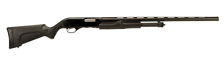 Stevens 22436 320 Field Full Size 20 Gauge Pump 3" 5+1 26" Matte Black Vent Rib Barrel, Matte Black Aluminum Receiver, Fixed Matte Black Synthetic Stock, Ambidextrous