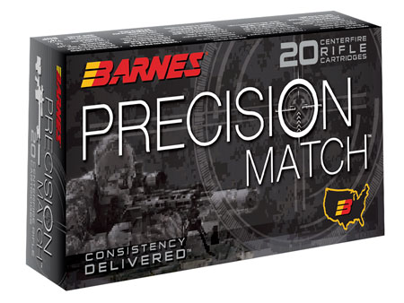 Barnes Bullets 30846 Precision Match  5.56x45mmNATO 69gr Open Tip Match Boat Tail 20 Per Box/10 Case