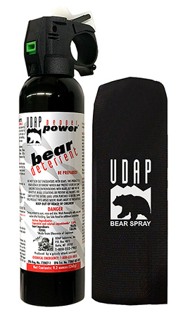 UDAP 15CP Super Magnum Bear Spray  OC Pepper Range Up to 35 ft 9.20 oz Includes Chest Holster
