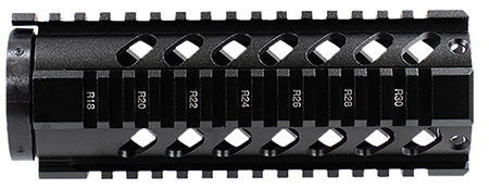 Aim Sports MT060 AR Handguard  7" Carbine  &  Free-Floating Style Made of Aluminum with Black Anodized Finish  &  Quad Rail