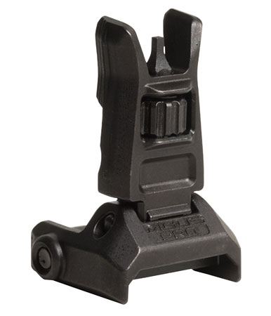 Magpul MAG275-BLK MBUS Pro Sight Front  QPQ Melonited Steel Construction AR Platform