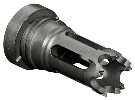 Yankee Hill 310228A Phantom Flash Hider Black Phosphate Steel with 1/2"-28 tpi Threads for 5.56x45mm NATO AR-Platform
