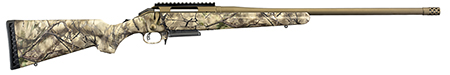 Ruger 26925 American  Full Size 6.5 Creedmoor 3+1 22" Burnt Bronze Cerakote Heavy Barrel, Picatinny Rail Steel Receiver, GoWild Camo I-M Brush Fixed Synthetic Stock, Right Hand