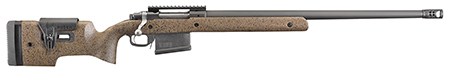 Ruger 47183 Hawkeye Long-Range Target Full Size 300 Win 10+1 26" Matte Black Steel Threaded Barrel, Picatinny Rail Steel Receiver, Black Speckled Brown Adj Comb  &  LOP Laminate Stock