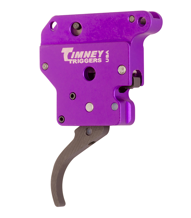 Timney Triggers 502B Benchrest Trigger  Single-Stage Curved Trigger with 3-6 oz Draw Weight  &  Purple/Black Finish for Remington 700