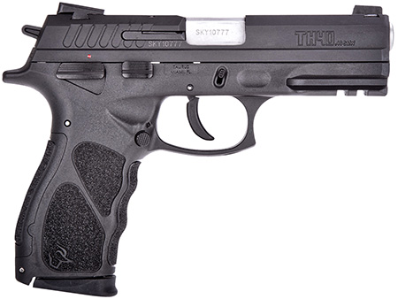 Taurus 1TH40041 TH  Full Size 40 S&W 15+1 4.27" Matte Stainless Steel Barrel, Matte Black Serrated Slide, Black Polymer Frame w/Picatinny Rail, Black Finger Grooved Polymer Grip Right Hand
