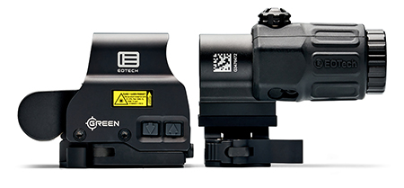 Eotech HHSGRN HHS Green EXPS  &  G33 Magnifier Matte Black 1x/3x 1.20" x 0.85" 1 MOA Green Dot/68 MOA Ring