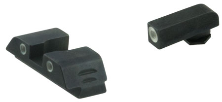 AmeriGlo GL5113 Classic Tritium Sight Set for Glock  Green Tritium White Outline Front Sight-Green Tritium White Outline Rear Sight