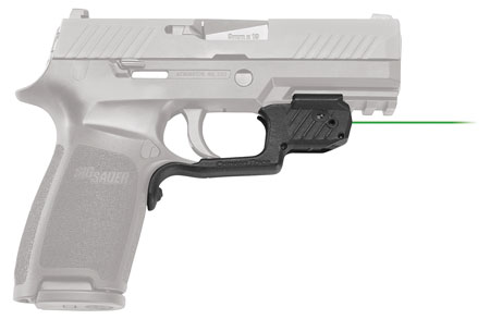 Crimson Trace 0177801 Laserguard  Fits Sig P320 (Except Subcompact)/M17/M18, Green Laser Black Polymer