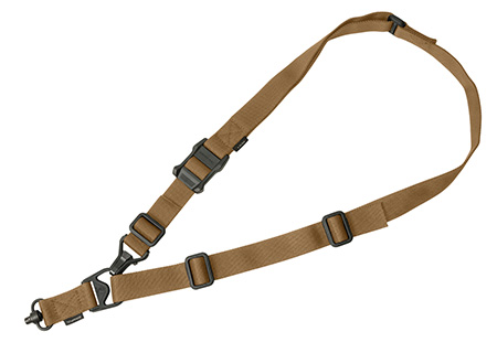 Magpul MAG515COY MS3 Single QD Sling GEN2 Coyote Tan Nylon 48"-60" OAL Adjustable One-Two Point Rifle