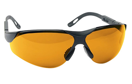 Walker's GWPXSGLAMB Sport Glasses Elite Adult Amber Lens Polycarbonate Black Frame