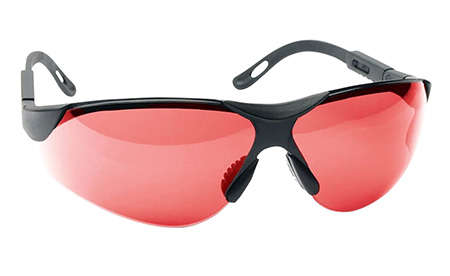 Walker's GWPXSGLVER Sport Glasses Elite Adult Vermilion Lens Polycarbonate Black Frame