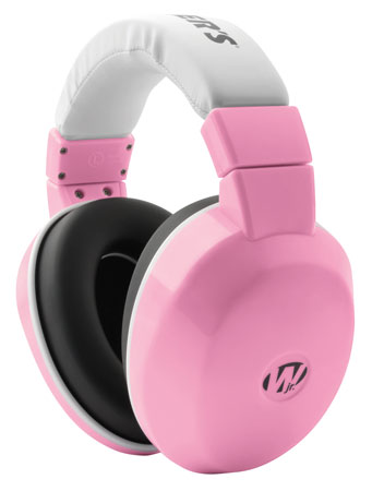 Walker's GWPINFMPK Infant Passive Muff 23 dB Over the Head Pink/White Plastic