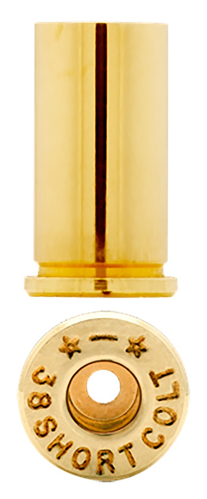 Starline Brass 38SCEUP100 Unprimed Cases  38 Short Colt Handgun Brass 100 Per Bag