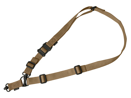 Magpul MAG518COY MS4 Sling GEN2 Coyote Tan Nylon 48"-60" OAL Adjustable One-Two Point AR Platform