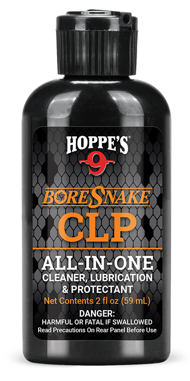 Hoppe's HSO BoreSnake Oil CLP Cleans Lubricates Prevents Rust Pinpoint Applicator 2 oz. Squeeze Bottle