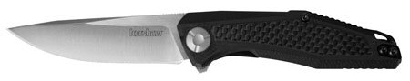 Kershaw 4037 Atmos  3" Folding Drop Point Plain Satin 8Cr13MoV SS Blade Black Textured Carbon Fiber/G10 Handle Includes Pocket Clip