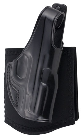 Galco AG652B Ankle Glove  Size Fits Ankles up to 13" Black Leather Hook  &  Loop Fits S&W M & P Shield Fits S&W M & P Shield Plus Fits S&W M & P Shield 2.0 Right Hand