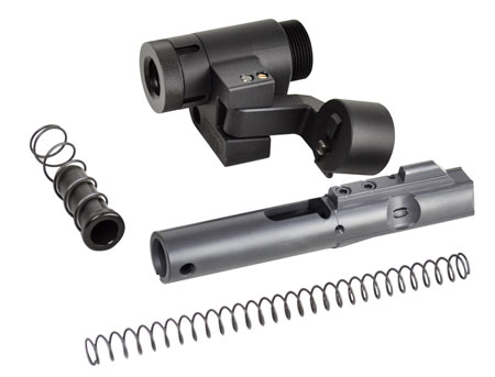 Dead Foot DFAMCSRFS9MMMS Modified Cycle System  with Right Side Folding Stock Adaptor Blue-Gray Micro Slick Cerakote BCG