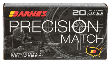 Barnes Bullets 30814 Precision Match  6mmCreedmoor 112gr Open Tip Match Boat Tail 20 Per Box/10 Case