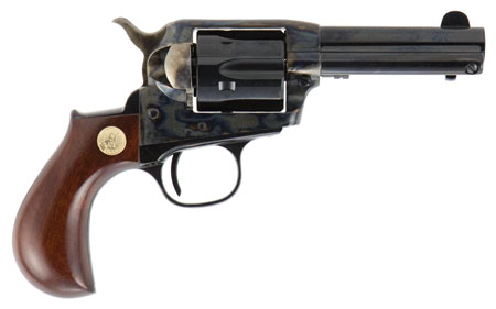 Cimarron CA980 Lightning  38 Special 6 Shot 3.50" Blued Steel Barrel  &  Cylinder, Color Case Hardened Steel Frame, Birdshead Walnut Grip, Exposed Hammer