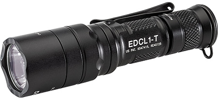 SureFire EDCL1T Everyday Carry Light 1  Black Anodized 5/500 Lumens White LED