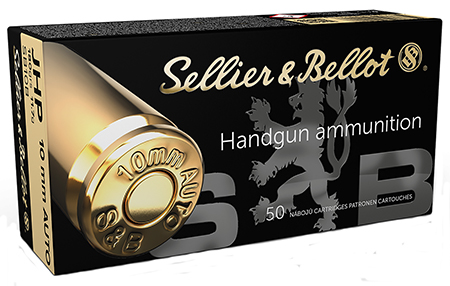 Sellier  &  Bellot SB10B Handgun  10mmAuto 180gr Jacketed Hollow Point 50 Per Box/20 Case