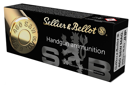 Sellier  &  Bellot SB460B Handgun  460S&WMag 255gr Jacketed Hollow Point 20 Per Box/12 Case