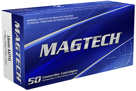 Magtech 10A Range/Training  10mmAuto 180gr Full Metal Jacket 50 Per Box/20 Case