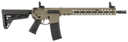 Barrett 17123 REC7 DI Carbine 5.56x45mm NATO 16" 30+1, FDE Rec, Black 6 Position Stock  &  Grip, Includes Flip-Up Sights