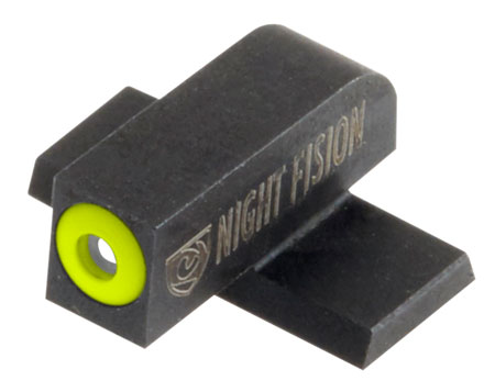 Night Fision SPR225001YGX Tritium Front Sight for Springfield  Green Tritium Yellow Outline Front Sight XD/XD(M)/XD Mod.2