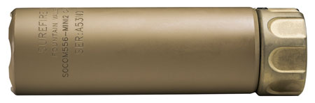 SureFire SOCOM556MINI2DE SOCOM556-MINI2  5.56x45mm NATO 1.50" Diameter Dark Earth Aluminum/Stainless Steel