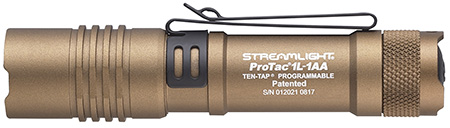 Streamlight 88073 ProTac 1L-1AA Everyday Carry Flashlight  Coyote 40/150/350 Lumens White C4 LED