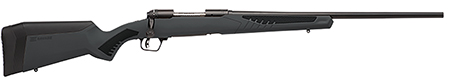 Savage Arms 57173 110 Hunter Full Size 6.5 Creedmoor 4+1 24" Matte Black Button-Rifled Barrel, Matte Black Drilled  &  Tapped Carbon Steel Receiver, Adj AccuStock Matte Gray Synthetic Stock, Right Hand